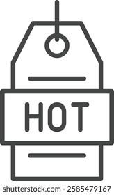 Hot Tag Element For Design Graphic
