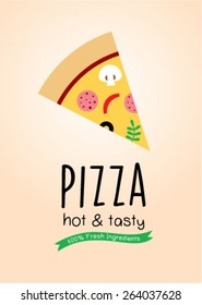 hot and tasty pizza