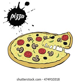 hot tasty pizza