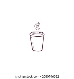 Hot Tea art logotype icon that can be customized and you can add your Company or brand name, slogan or any other message that you want to include with this creative and beautiful icon. 