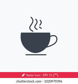 Hot Tea / Coffee Icon / Vector