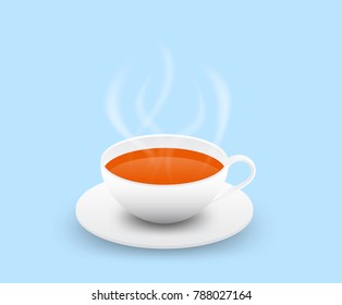 Hot tea cup