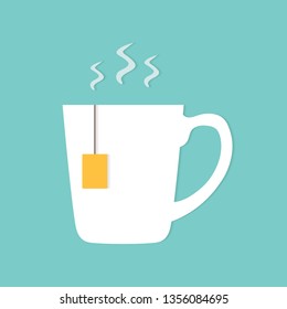 hot tea cup icon- vector illustration