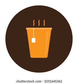 Hot tea cup icon.Vector illustration,EPS 10