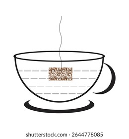 Hot Tea  cup illustration vector design
