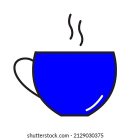 Symbol für das Symbol der heißen Teebecher, Vektorsymbol. einzelne grafische Illustration