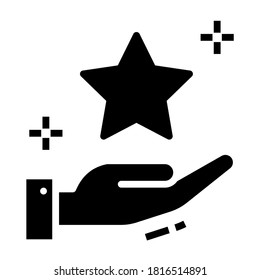 Hot tea cups icon in solid style, refreshment beverages