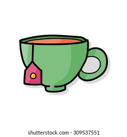 hot tea doodle