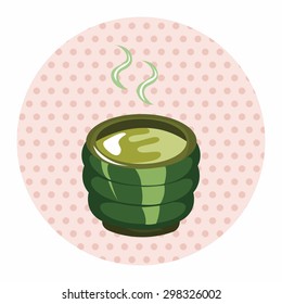 hot tea drink theme elements