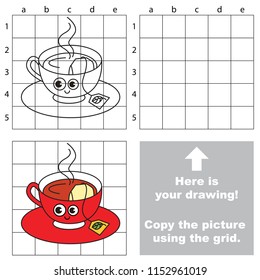 Hot Tea, the educational game with simple game level. Copy the picture.