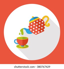 hot tea flat icon