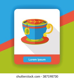 hot tea flat icon