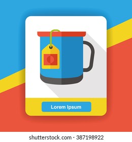 hot tea flat icon