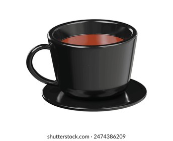  Heißer Tee Symbol 3D Rendering Illustration