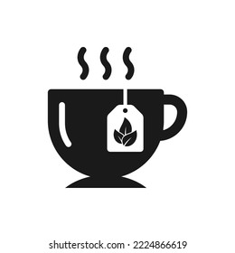 Hot tea icon design isolated on white background. Vector illustration