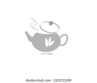 hot tea icon logo design