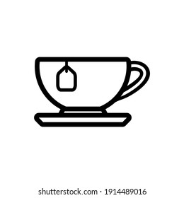 hot tea icon logo vector symbol
