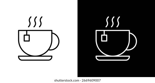 Hot tea icon symbol template for graphic and web design collection logo vector illustration