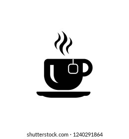 hot tea icon vector eps10 on white background