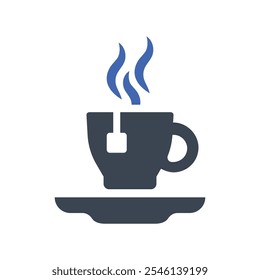 Hot tea Icon, Vector graphics