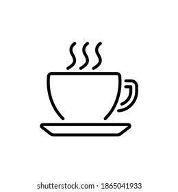 Hot Tea icon in vector. Logotype