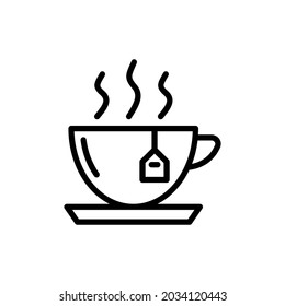 hot tea icon vector for your design element
