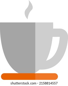 Hot tea, illustration, vector on a white background.