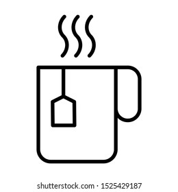 hot tea mug icon vector