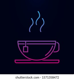Hot tea nolan icon. Simple thin line, outline vector of kitchen icons for ui and ux, website or mobile application