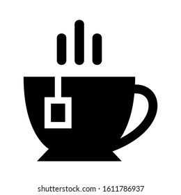 hot teacup icon isolated sign symbol vector illustration - high quality black style vector icons
