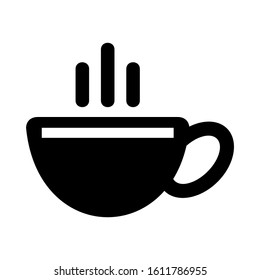 hot teacup icon isolated sign symbol vector illustration - high quality black style vector icons
