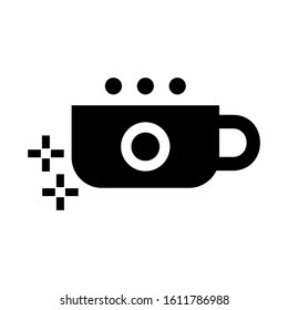 hot teacup icon isolated sign symbol vector illustration - high quality black style vector icons
