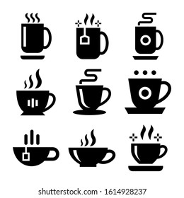 Hot Teacup Icon Isolated Sign Symbol Vector Illustration - Collection Of High Quality Black Style Vector Icons
