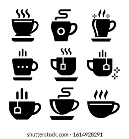 hot teacup icon isolated sign symbol vector illustration - Collection of high quality black style vector icons
