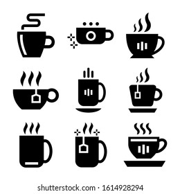 hot teacup icon isolated sign symbol vector illustration - Collection of high quality black style vector icons
