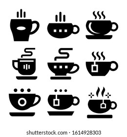 hot teacup icon isolated sign symbol vector illustration - Collection of high quality black style vector icons

