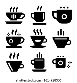 hot teacup icon isolated sign symbol vector illustration - Collection of high quality black style vector icons
