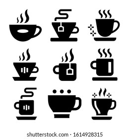 hot teacup icon isolated sign symbol vector illustration - Collection of high quality black style vector icons
