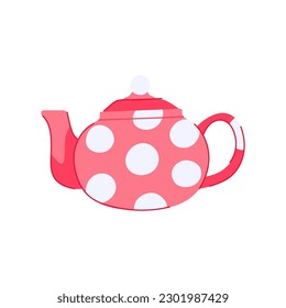 hot teapot ceramic cartoon. tea pot, drink beverage hot teapot ceramic sign. isolated symbol vector illustration