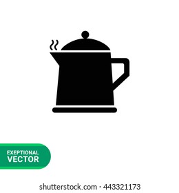 Hot teapot icon