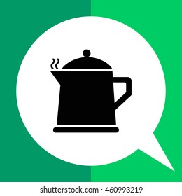 Hot teapot icon
