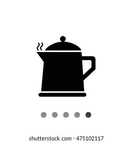 Hot teapot icon
