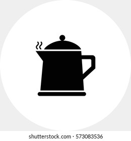 Hot teapot icon