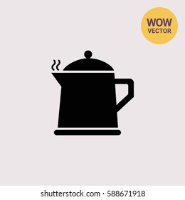 Hot teapot icon