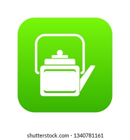 Hot teapot icon. Simple illustration of hot teapot vector icon for web