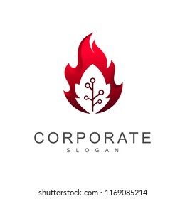 hot technology logo, friendly tech icon