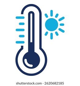 Hot Temperature Icon Element For Design