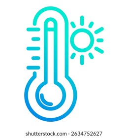 Elemento De Ícone De Temperatura Quente Para Design