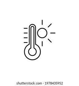 Hot temperature icon, eps 10