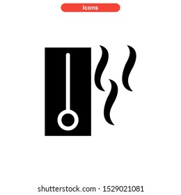 hot temperature icon isolated sign symbol vector illustration - high quality black style vector icons
